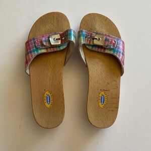 Dr Scholls the original clog checkered size 5? Used once